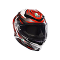 K6 S REEVAL WHITE/RED/GREY - MOTORBIKE FULL FACE HELMET E2206
