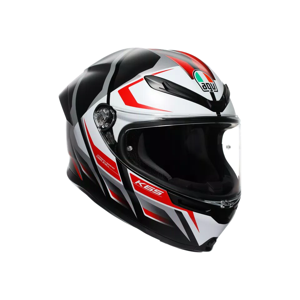K6 S E2206 - KARVE MATT BLACK/WHITE/RED