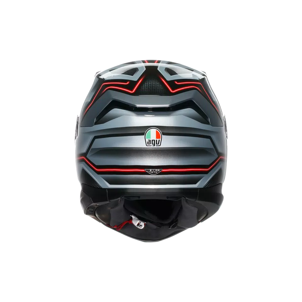 K7 AGV E2206 MPLK - JAEGER BLACK/SILVER