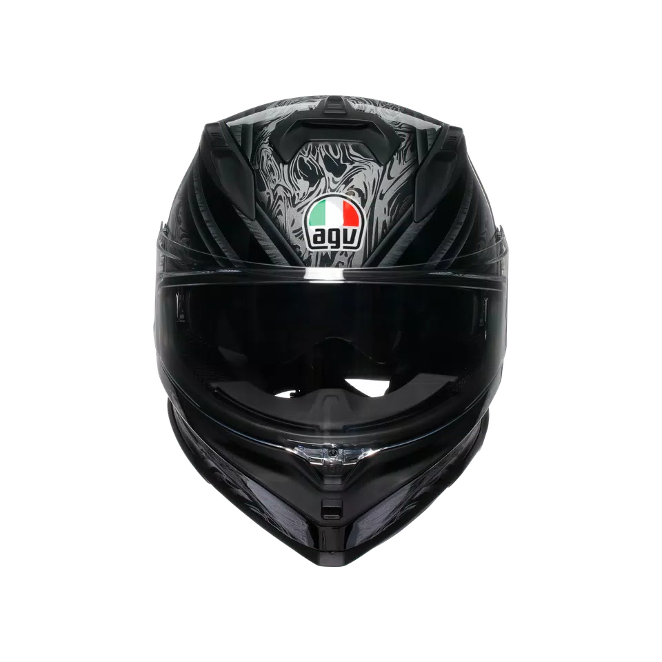 K7 AGV E2206 MPLK - DAMASCUS BLACK/SILVER