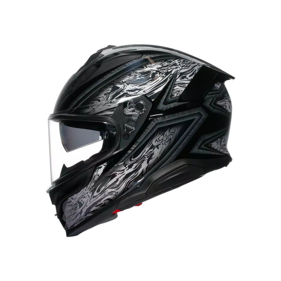 K7 AGV E2206 MPLK - DAMASCUS BLACK/SILVER