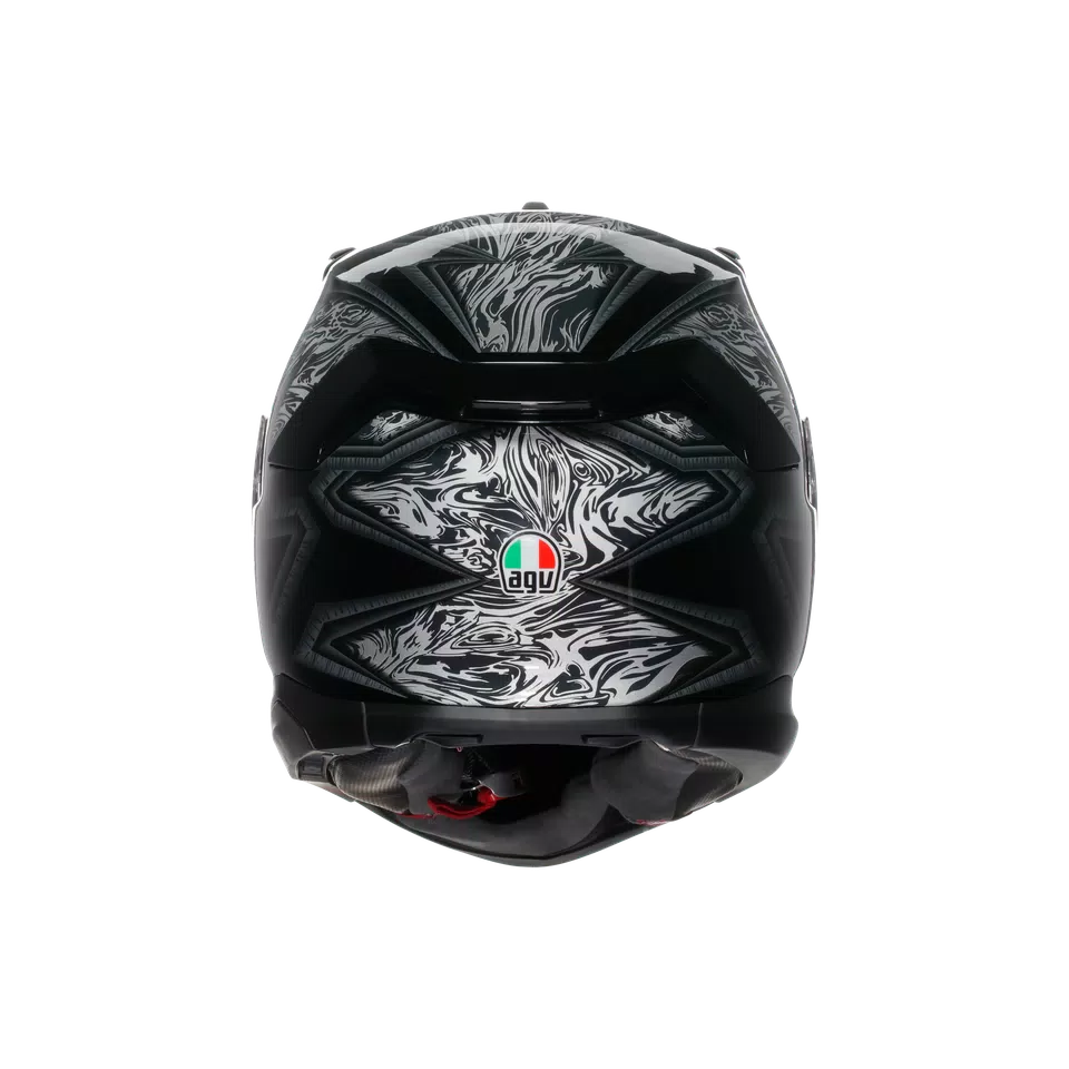 K7 AGV E2206 MPLK - DAMASCUS BLACK/SILVER