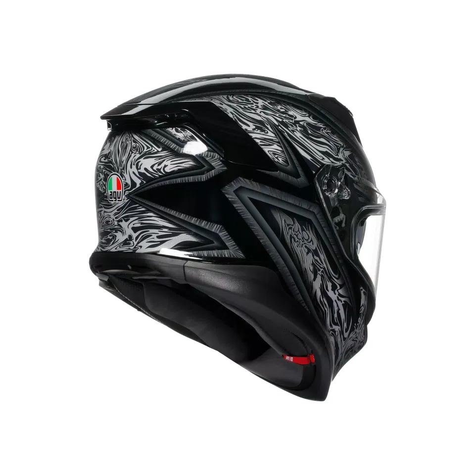 K7 AGV E2206 MPLK - DAMASCUS BLACK/SILVER