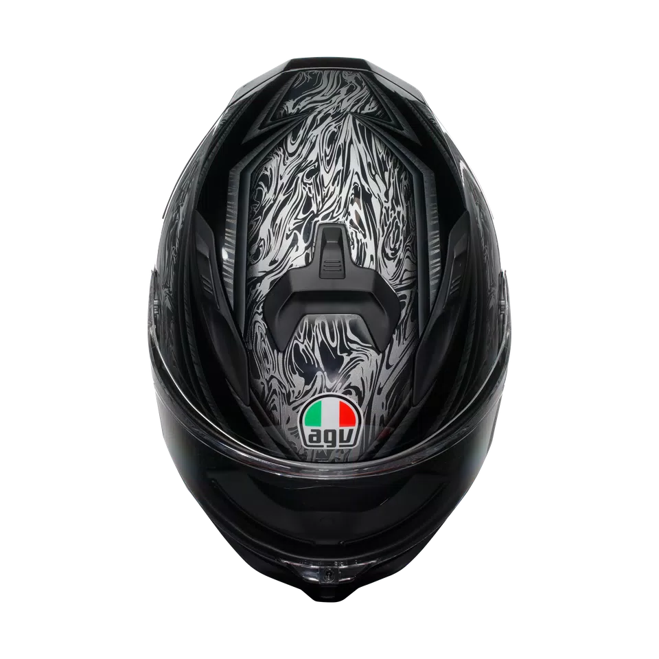 K7 AGV E2206 MPLK - DAMASCUS BLACK/SILVER