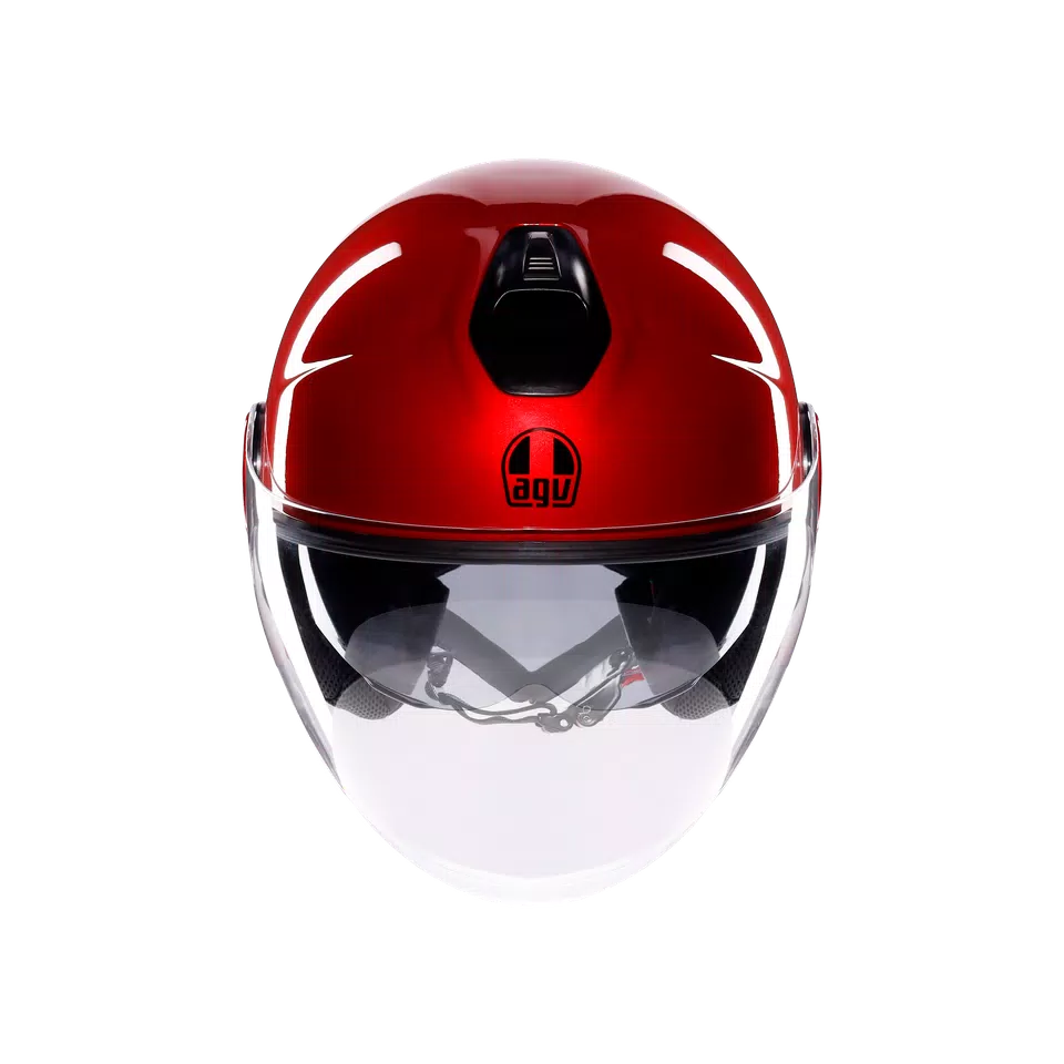 ETERES MONO CORSA RED - MOTORBIKE OPEN FACE HELMET E2206