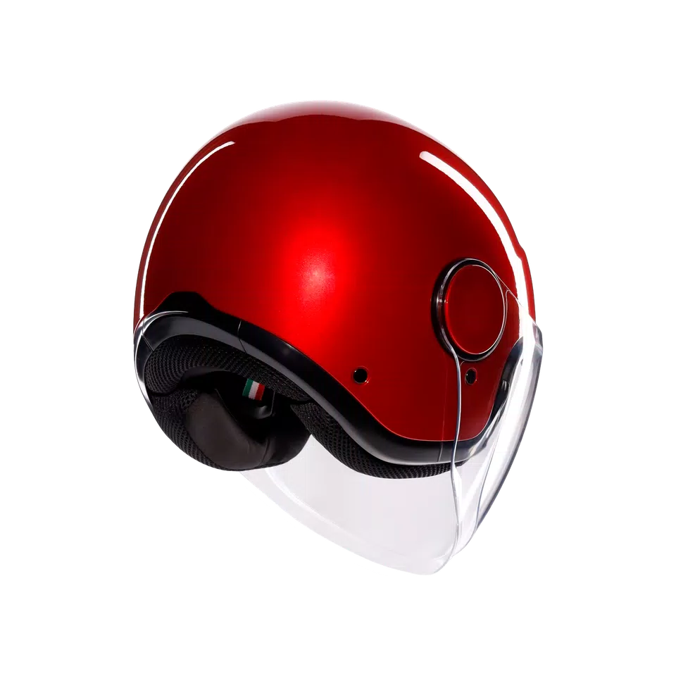 ETERES MONO CORSA RED - MOTORBIKE OPEN FACE HELMET E2206