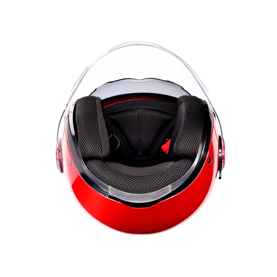 ETERES MONO CORSA RED - MOTORBIKE OPEN FACE HELMET E2206