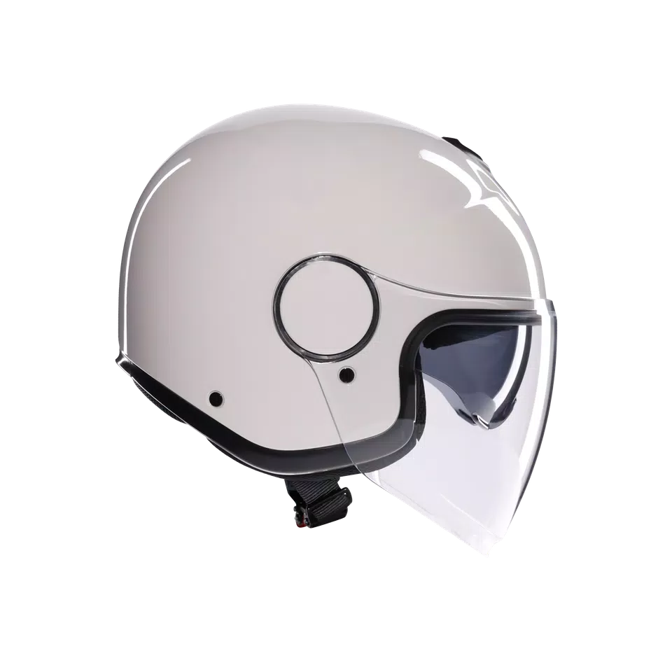 ETERES MONO MATERIA WHITE - MOTORBIKE OPEN FACE HELMET E2206