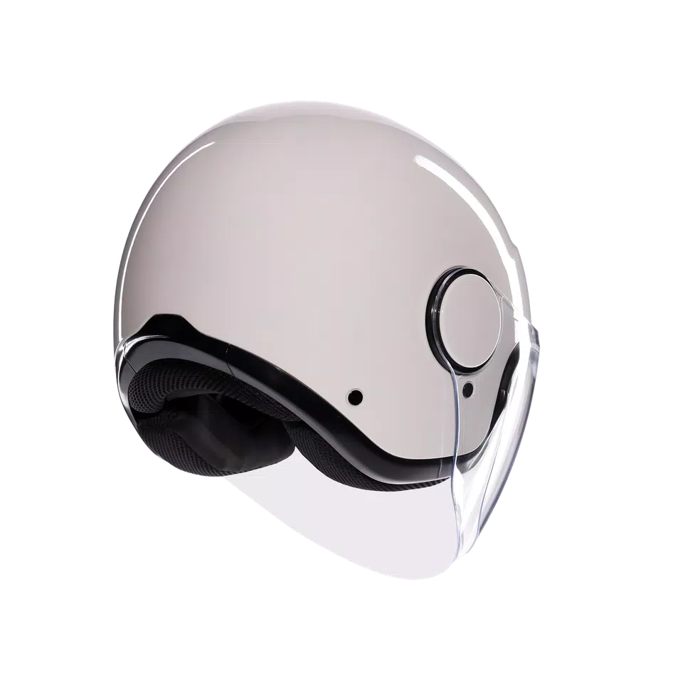 ETERES MONO MATERIA WHITE - MOTORBIKE OPEN FACE HELMET E2206