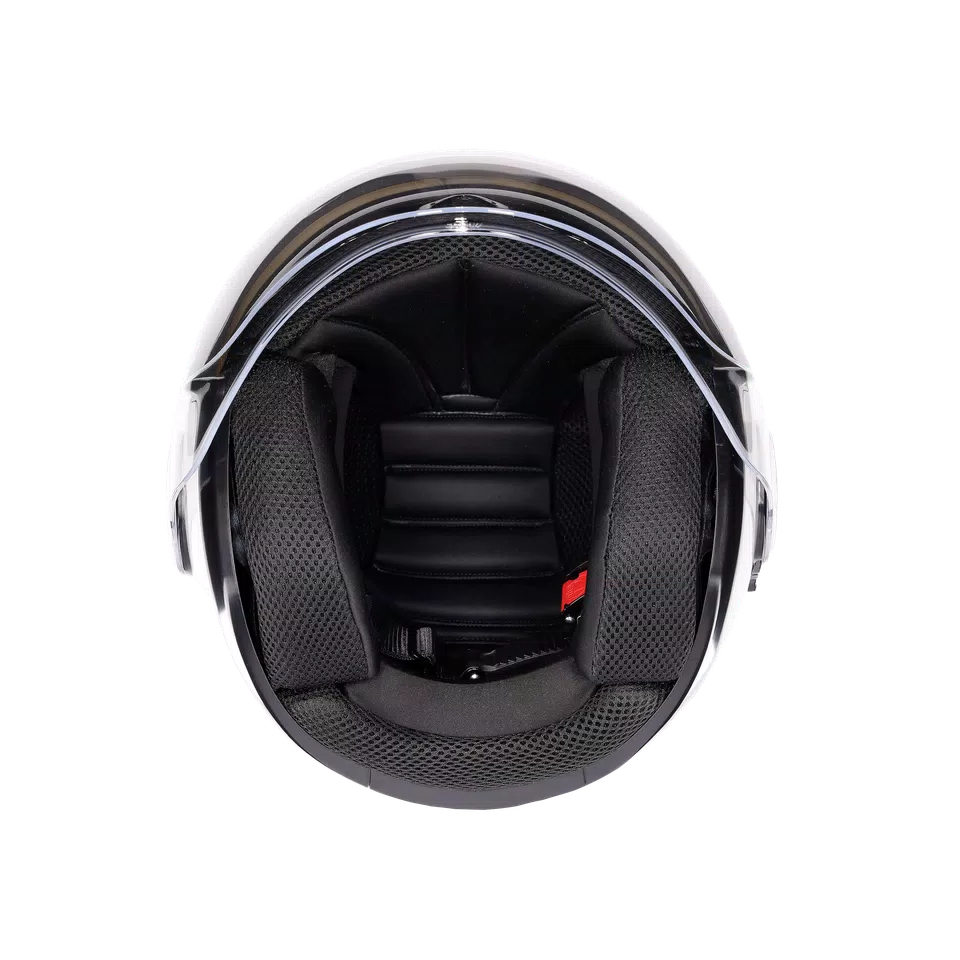 ETERES MONO MATERIA WHITE - MOTORBIKE OPEN FACE HELMET E2206