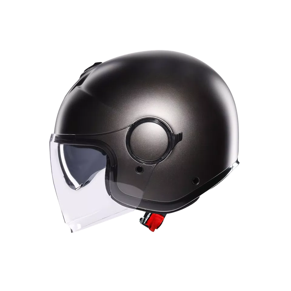 ETERES MONO MATT ASFALTO GREY - MOTORBIKE OPEN FACE HELMET E2206