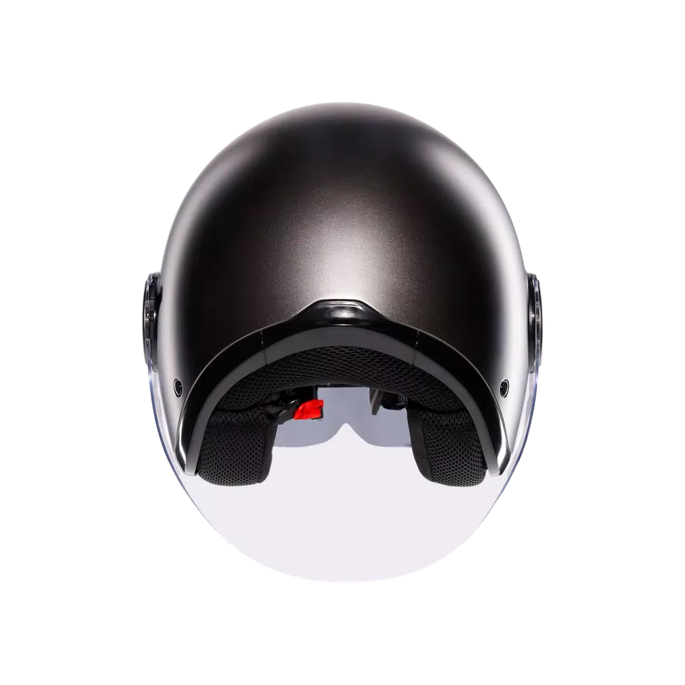 ETERES MONO MATT ASFALTO GREY - MOTORBIKE OPEN FACE HELMET E2206