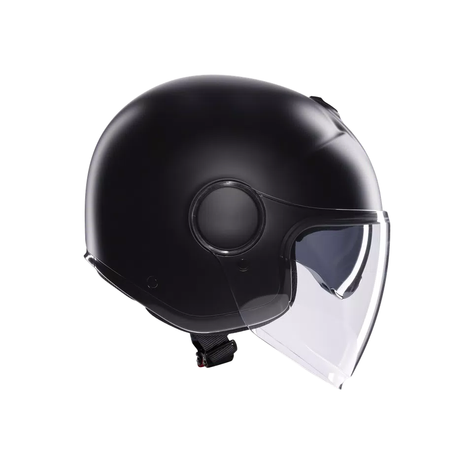 ETERES MONO MATT BLACK - MOTORBIKE OPEN FACE HELMET E2206