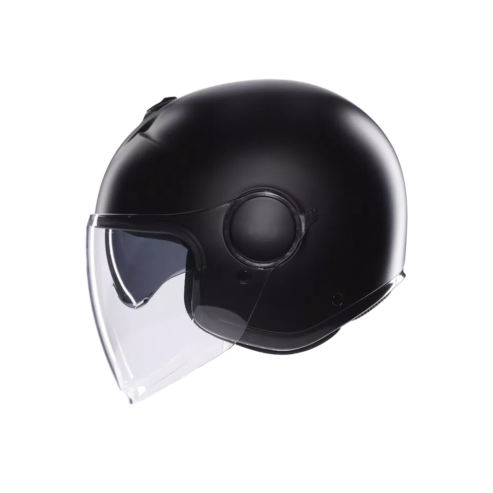 ETERES MONO MATT BLACK - MOTORBIKE OPEN FACE HELMET E2206