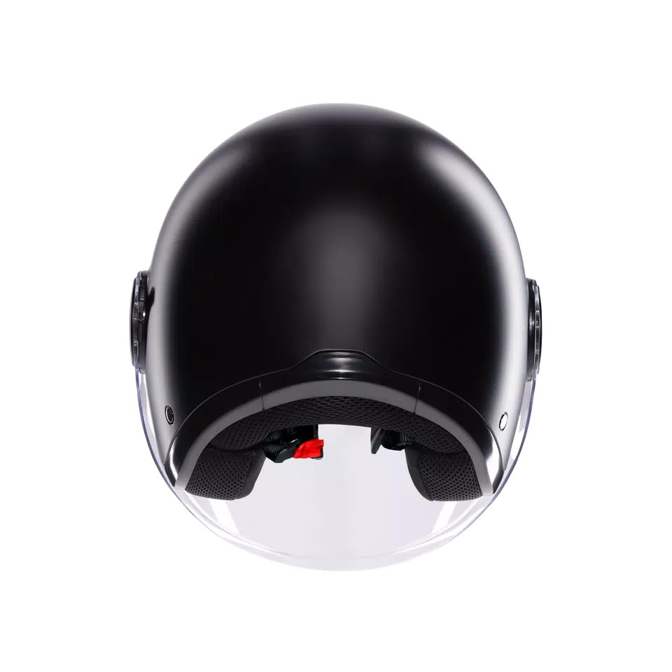 ETERES MONO MATT BLACK - MOTORBIKE OPEN FACE HELMET E2206