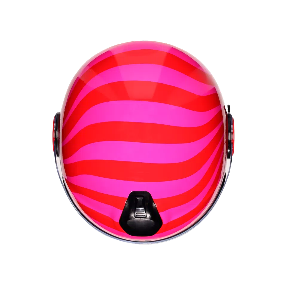 ETERES TROPEA RED/PINK - MOTORBIKE OPEN FACE HELMET E2206