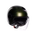ETERES ANDORA MATT GREEN/BLACK - MOTORBIKE OPEN FACE HELMET E2206