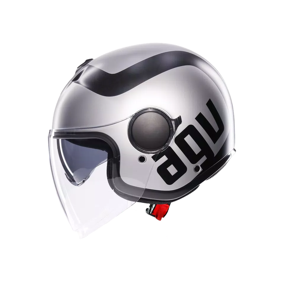 ETERES RIMINI MATT GREY/BLACK - MOTORBIKE OPEN FACE HELMET E2206
