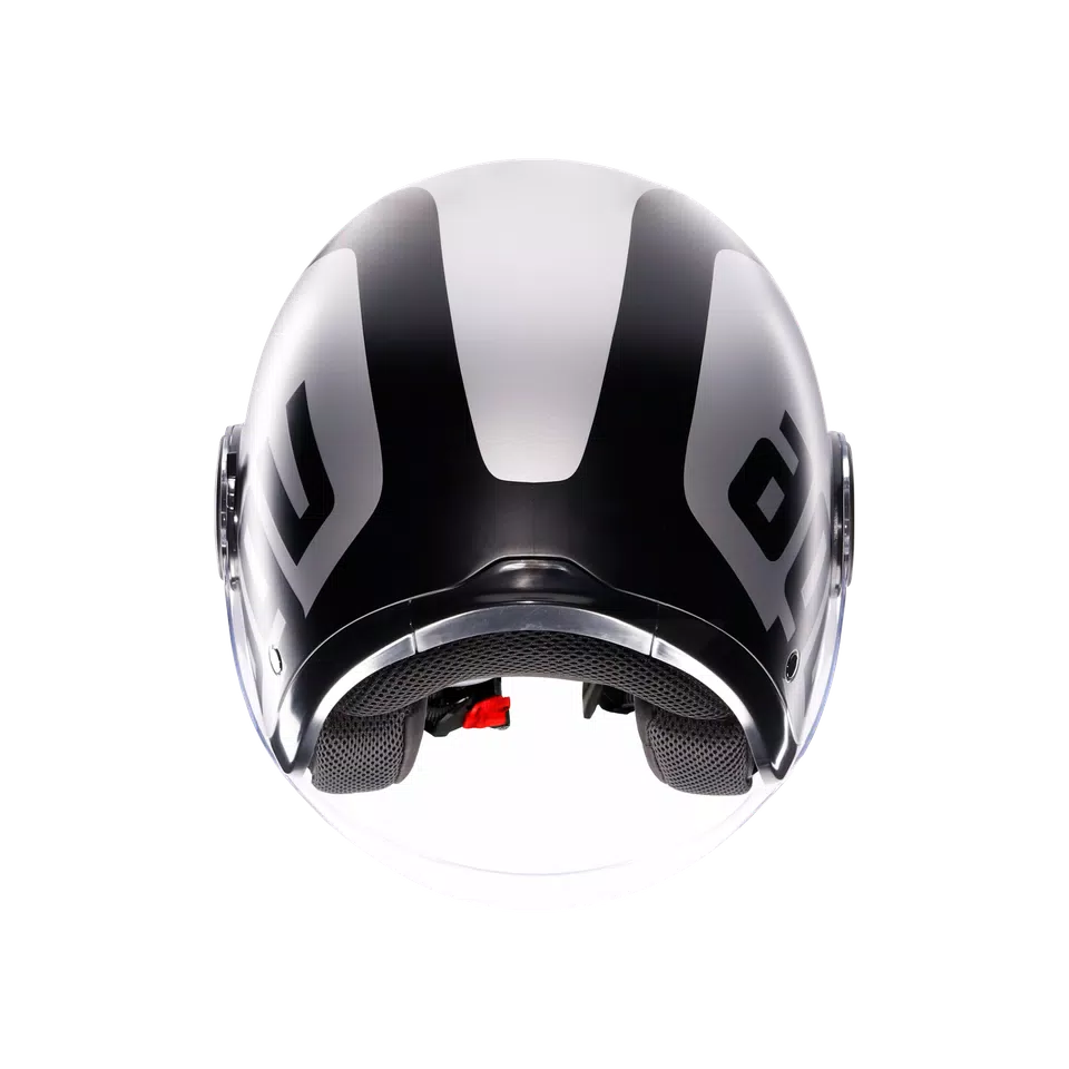 ETERES RIMINI MATT GREY/BLACK - MOTORBIKE OPEN FACE HELMET E2206