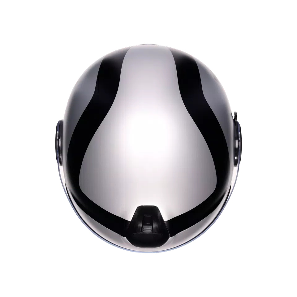ETERES RIMINI MATT GREY/BLACK - MOTORBIKE OPEN FACE HELMET E2206