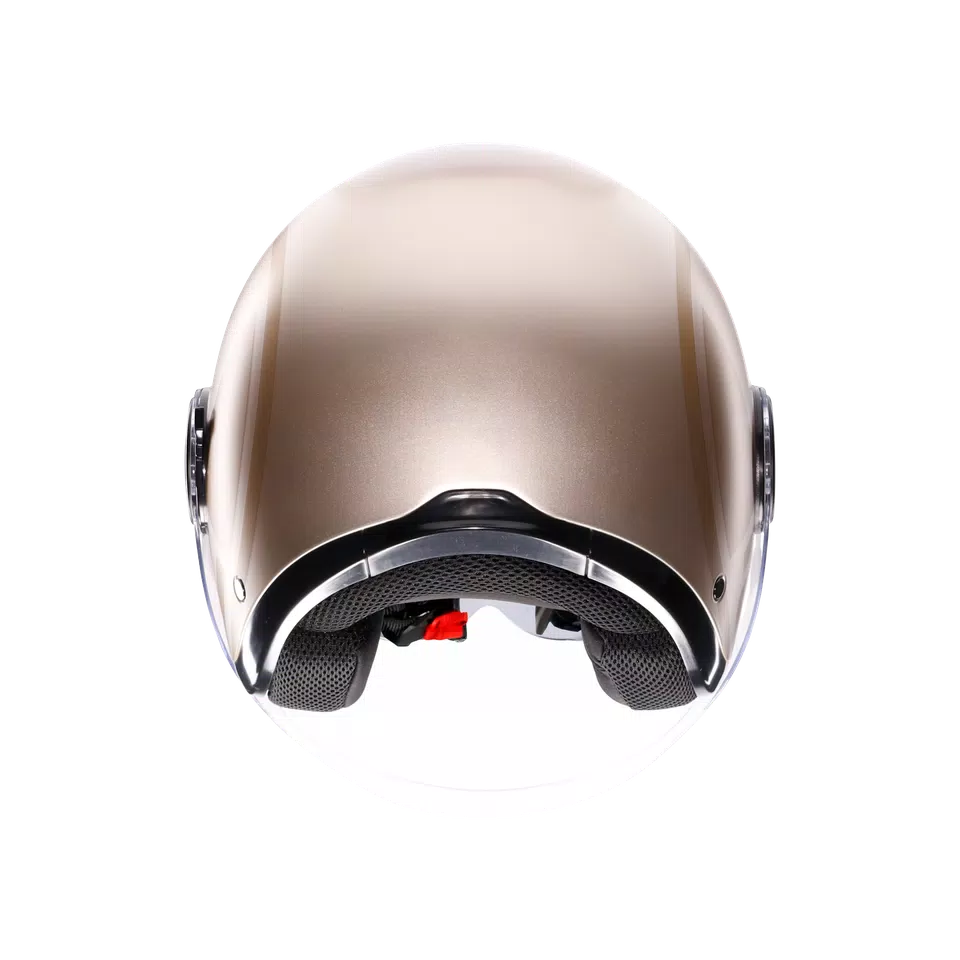 ETERES SIROLO MATT WHITE/GOLD - MOTORBIKE OPEN FACE HELMET E2206