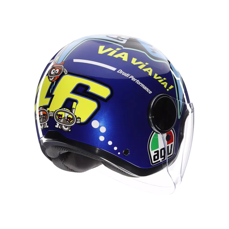 ETERES ROSSI MISANO 2015 - MOTORBIKE OPEN FACE HELMET E2206