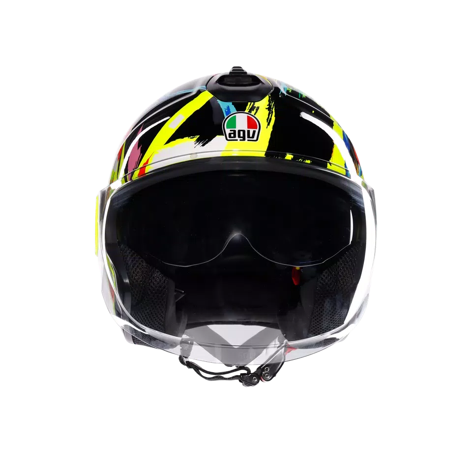 ETERES ROSSI WINTER TEST 2019 - MOTORBIKE OPEN FACE HELMET E2206