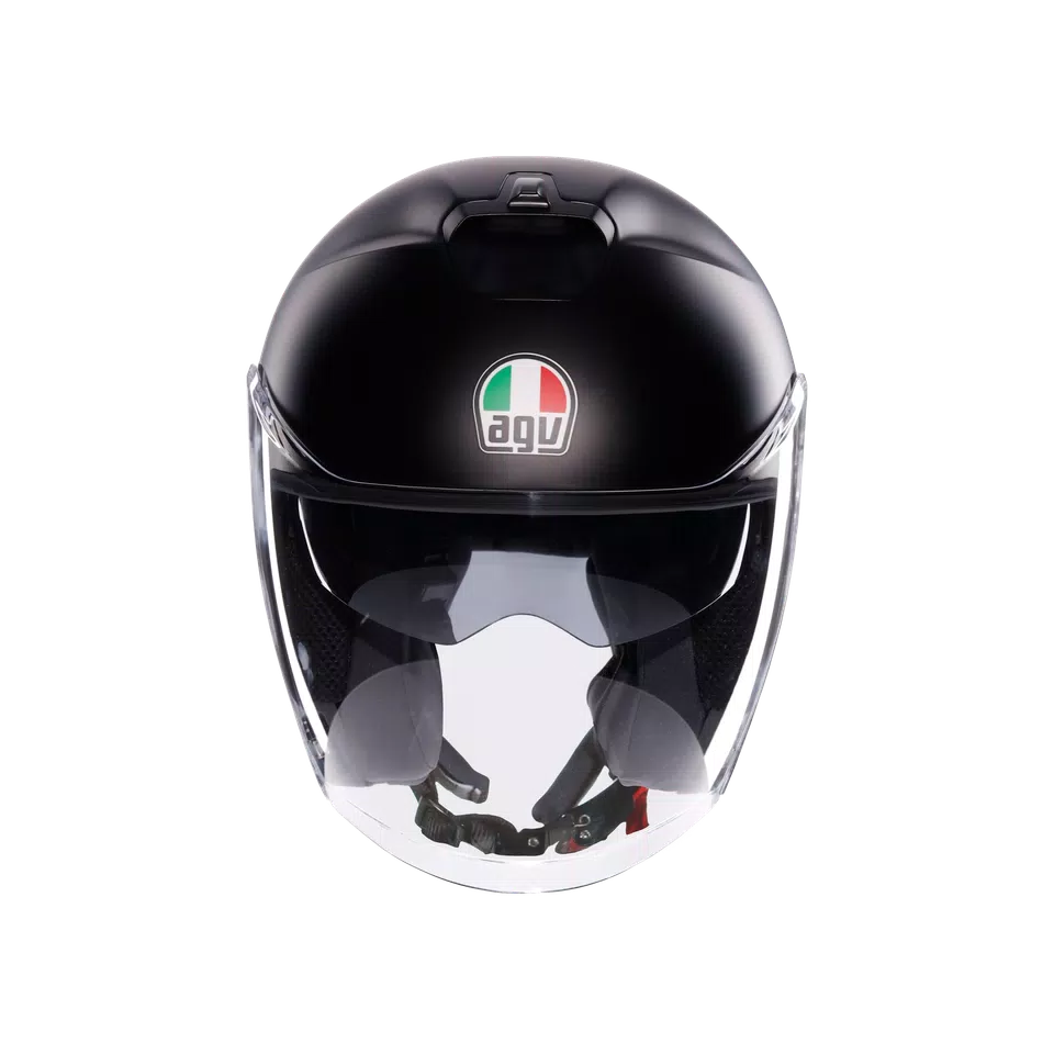 IRIDES MONO MATT BLACK - MOTORBIKE OPEN FACE HELMET E2206