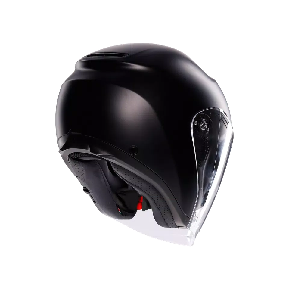 IRIDES MONO MATT BLACK - MOTORBIKE OPEN FACE HELMET E2206