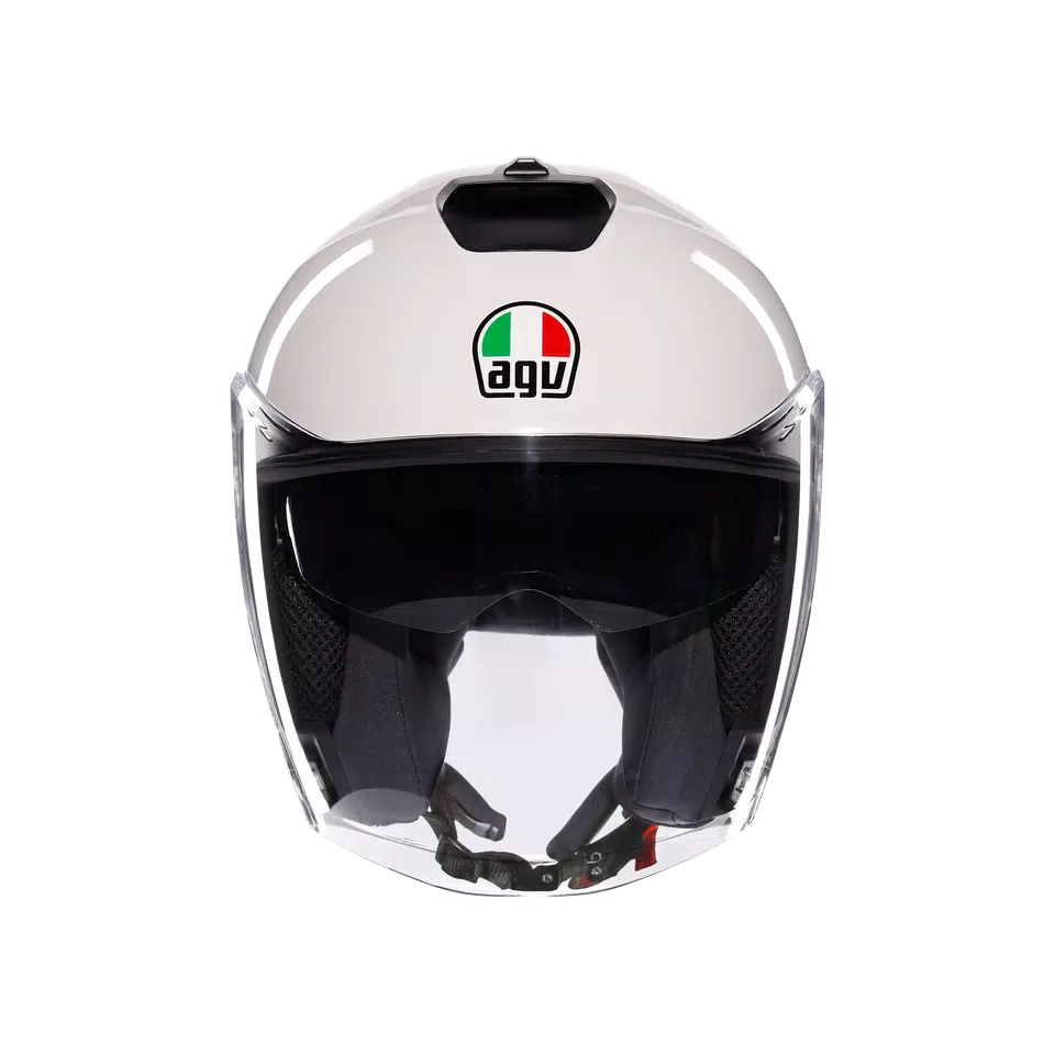 IRIDES MONO MATERIA WHITE - MOTORBIKE OPEN FACE HELMET E2206