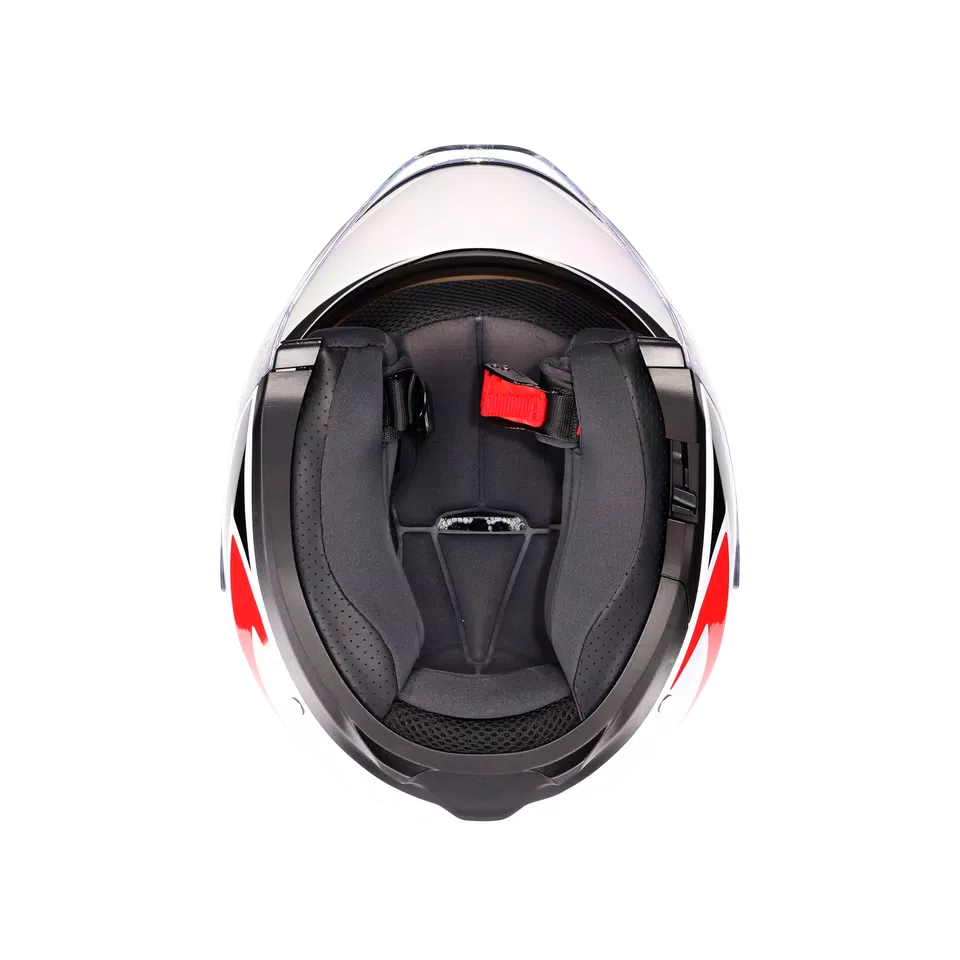 IRIDES TOLOSA BLACK/GREY/RED - MOTORBIKE OPEN FACE HELMET E2206