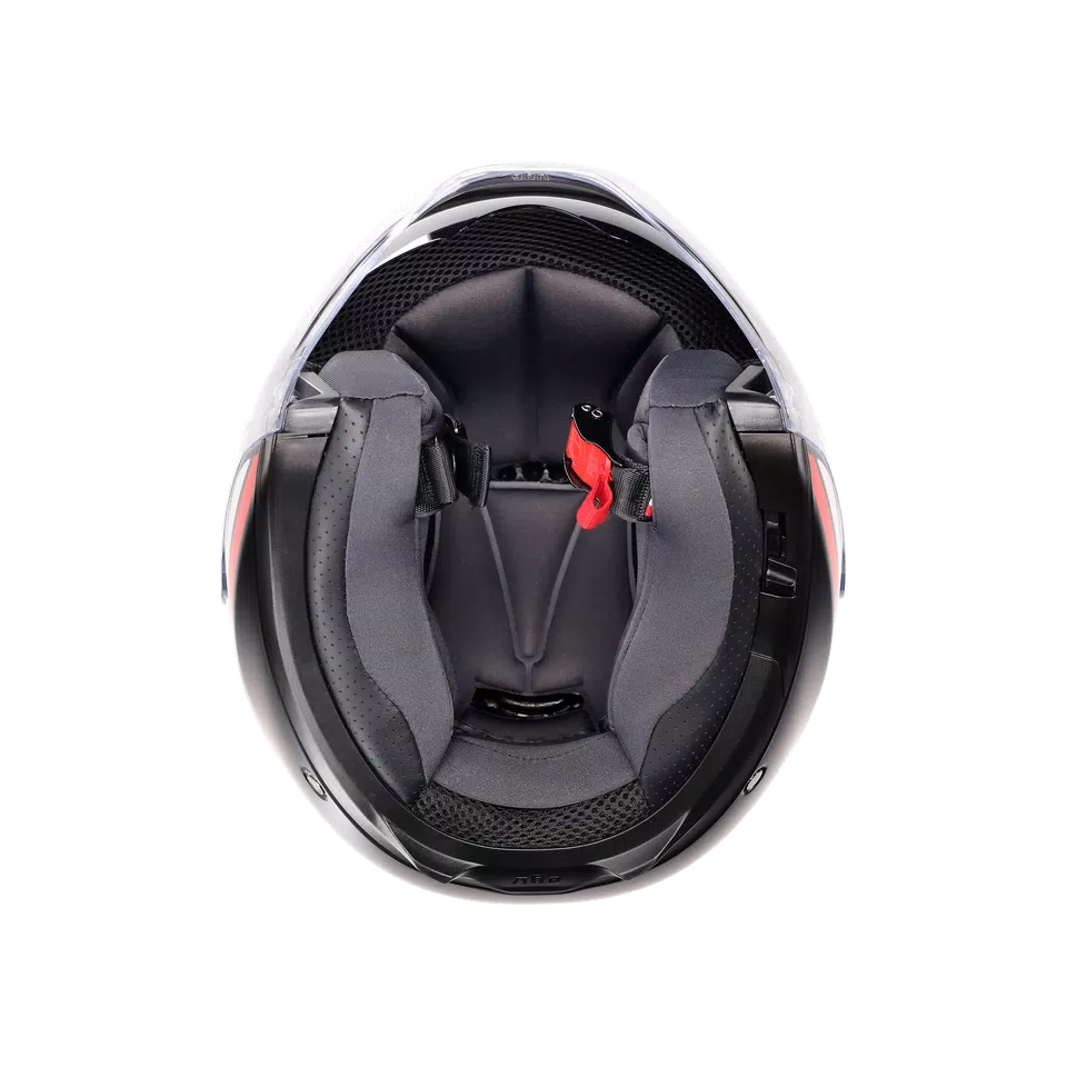 IRIDES BOLOGNA MATT BLACK/TRICOLORE - MOTORBIKE OPEN FACE HELMET E2206
