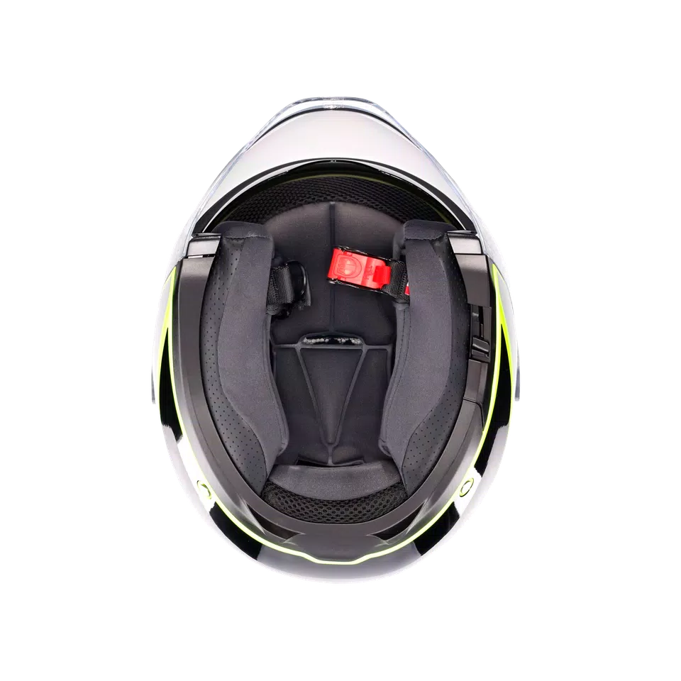 IRIDES DAVAO BLACK/GREY/YELLOW FLUO - MOTORBIKE OPEN FACE HELMET E2206