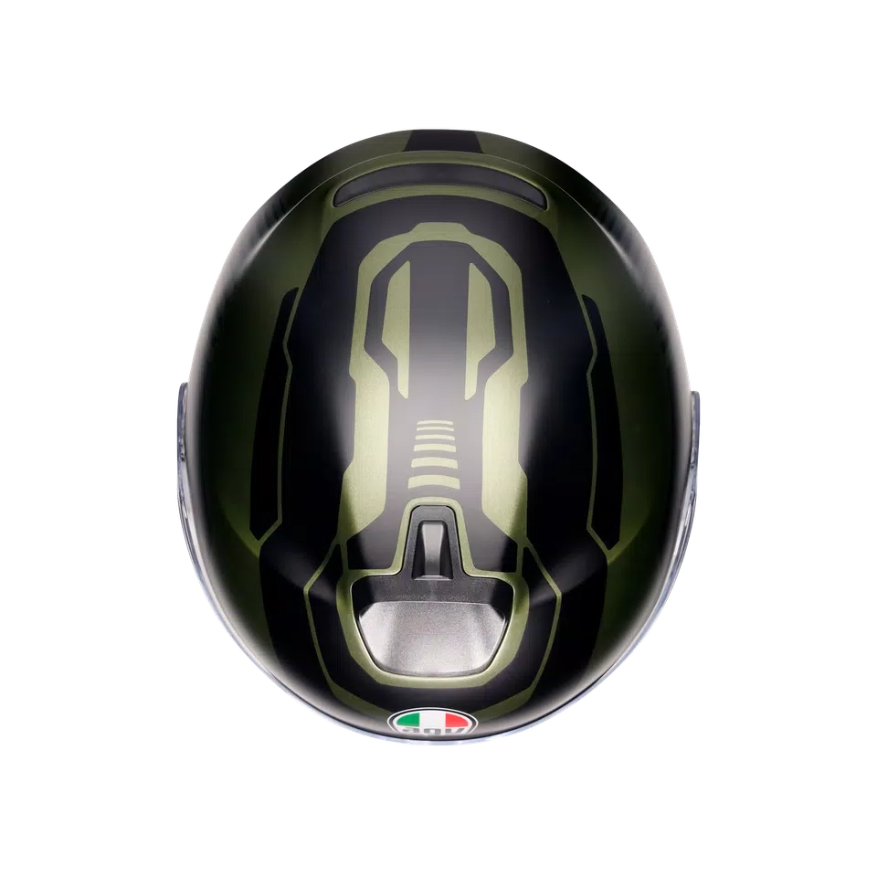 IRIDES SAKAI MATT GREEN/BLACK - MOTORBIKE OPEN FACE HELMET E2206