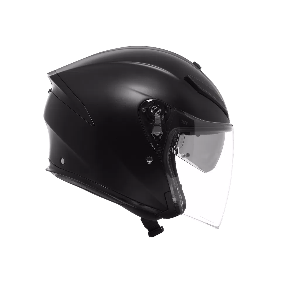 K5 JET EVO MONO MATT BLACK - MOTORBIKE OPEN FACE HELMET E2206