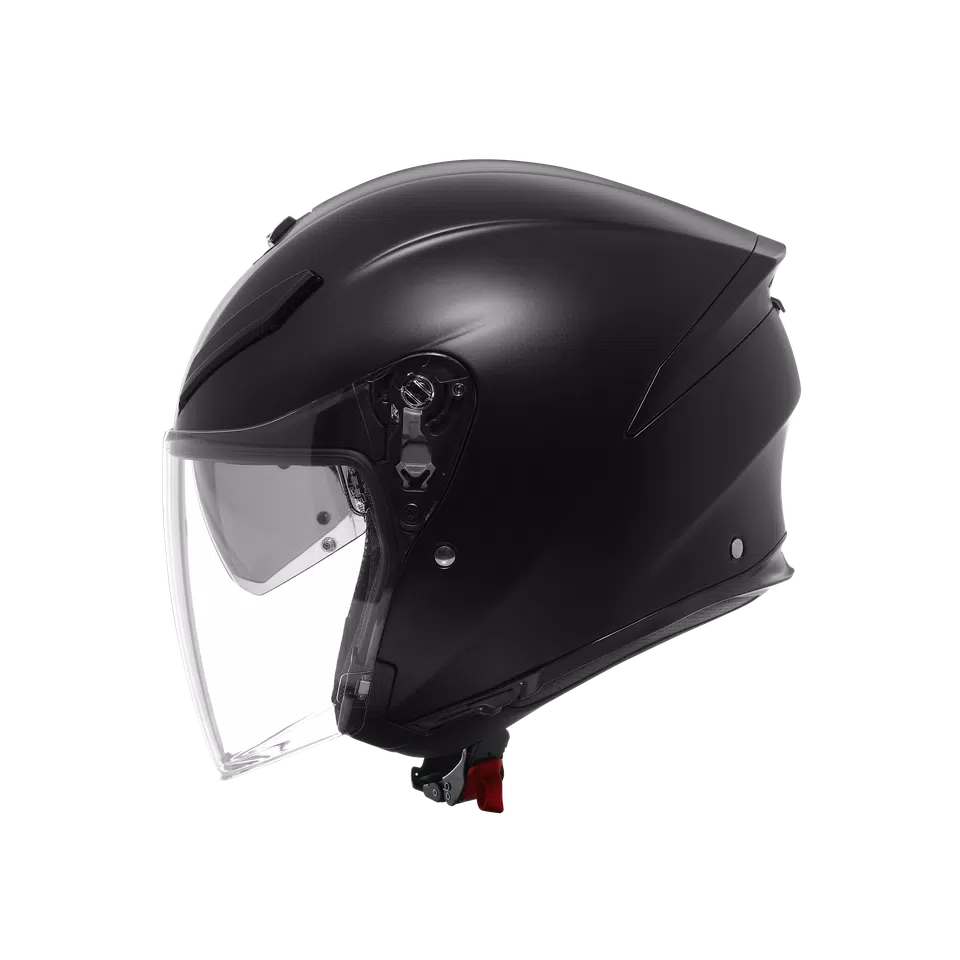 K5 JET EVO MONO MATT BLACK - MOTORBIKE OPEN FACE HELMET E2206