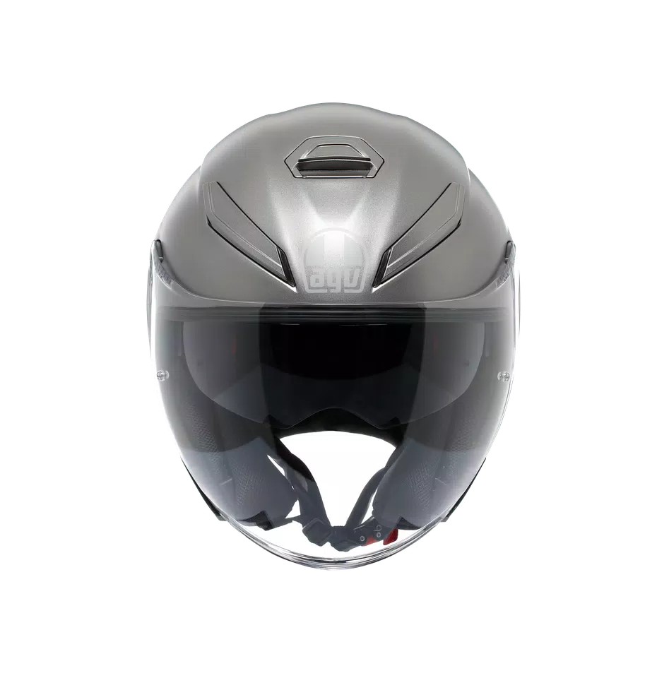 K5 JET EVO MONO MATT LUNA GREY - MOTORBIKE OPEN FACE HELMET E2206