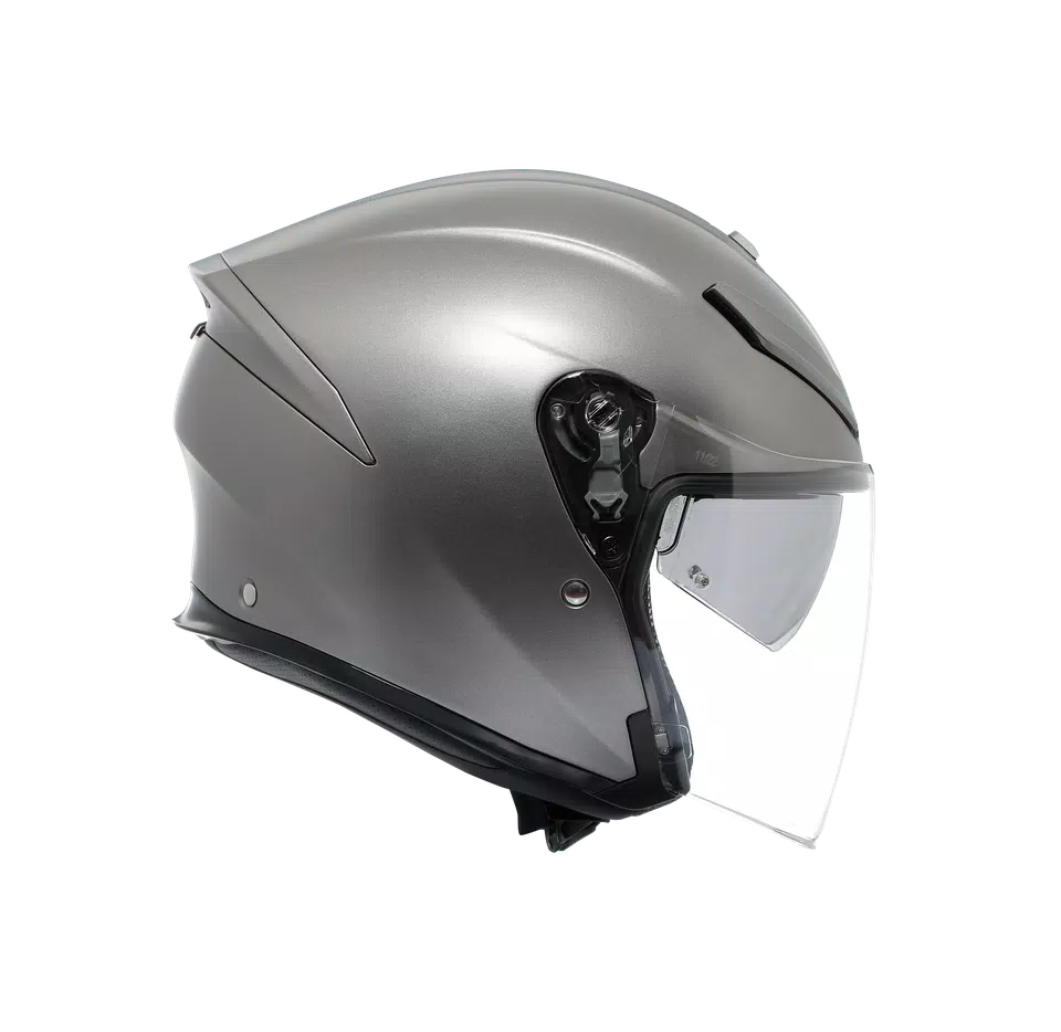 K5 JET EVO MONO MATT LUNA GREY - MOTORBIKE OPEN FACE HELMET E2206