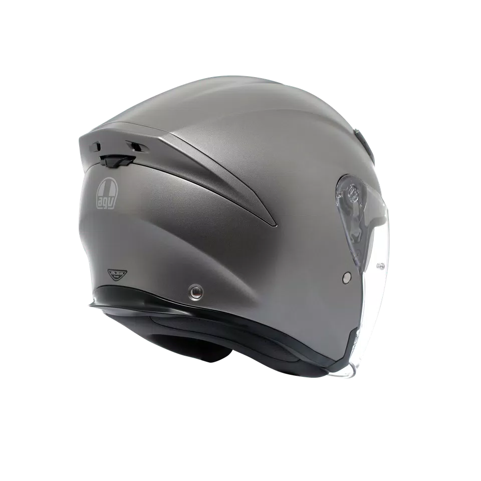 K5 JET EVO MONO MATT LUNA GREY - MOTORBIKE OPEN FACE HELMET E2206