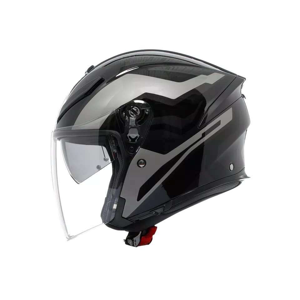 K5 JET EVO TUNE GREY/BLACK - MOTORBIKE OPEN FACE HELMET E2206
