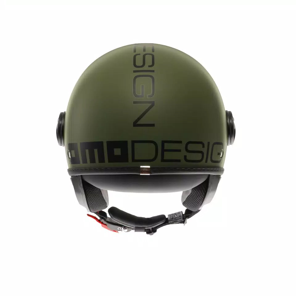 MOMODESIGN FGTR CLASSIC MATT MILITARY GREEN / BLACK - JET HELMET WITH VISOR E2206