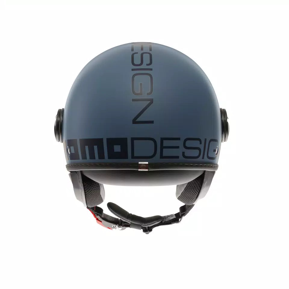 MOMODESIGN FGTR CLASSIC MATT DUSTY BLUE / BLUE - JET HELMET WITH VISOR E2206