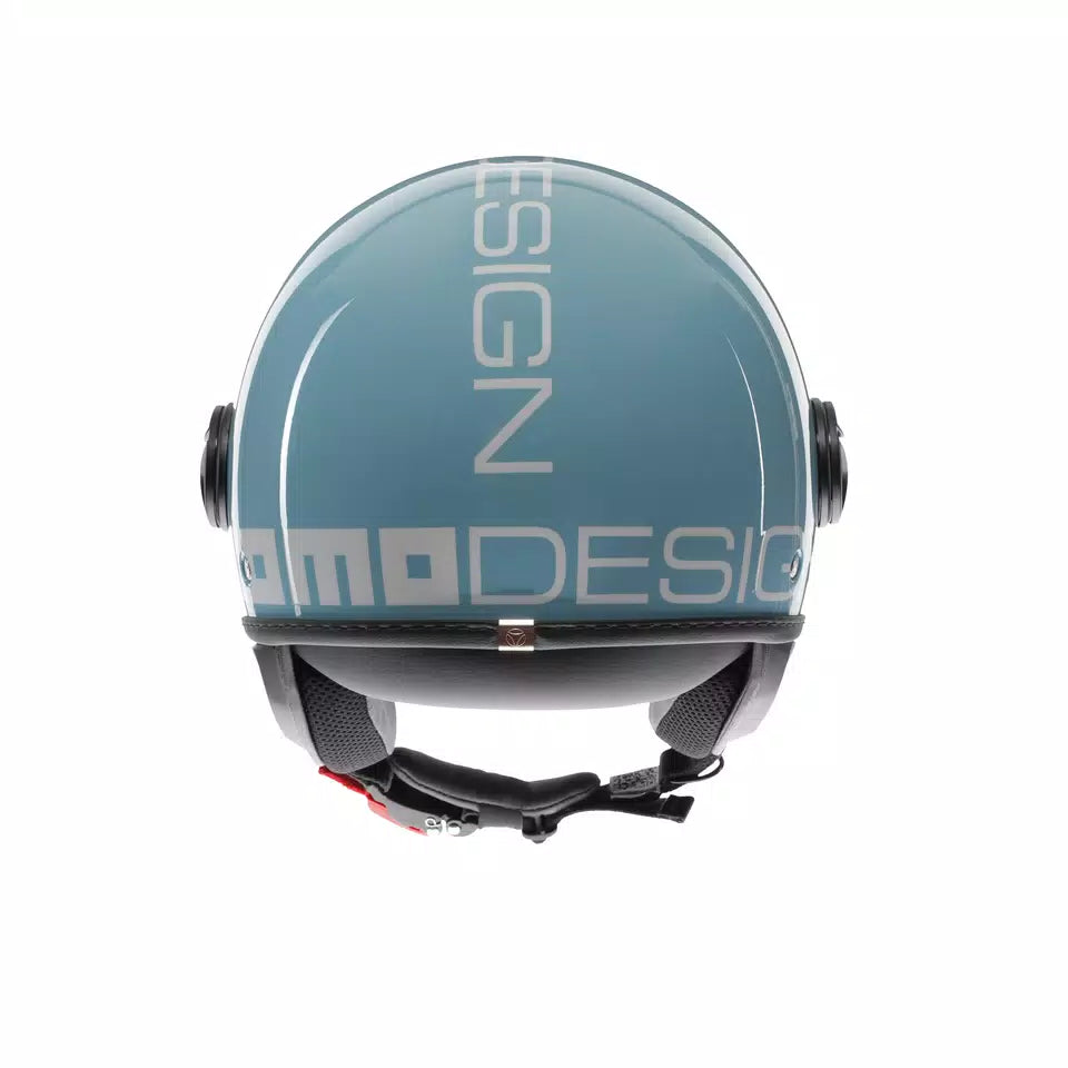 MOMODESIGN FGTR CLASSIC SKY BLUE / WHITE - JET HELMET WITH VISOR E2206