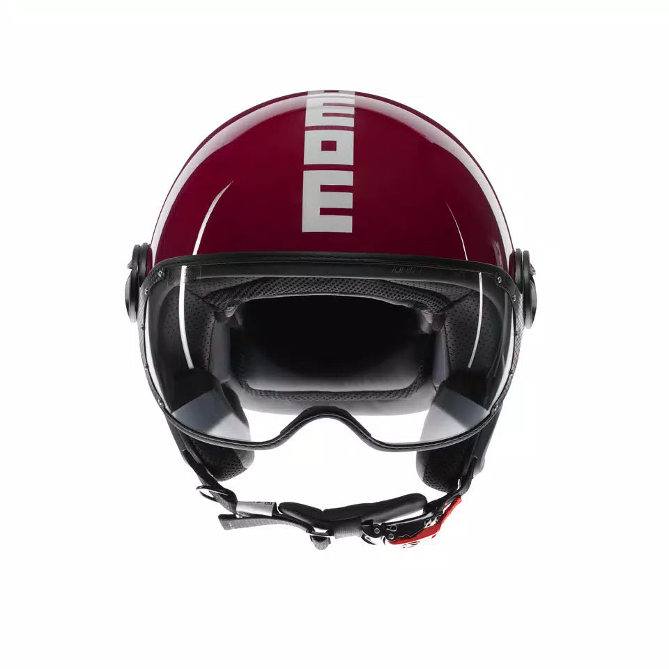 MOMODESIGN FGTR CLASSIC CANDY PURPLE / WHITE - JET HELMET WITH VISOR E2206