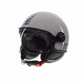 MOMODESIGN FGTR CLASSIC FLIP BLUE / FUCSIA - JET HELMET WITH VISOR E2206