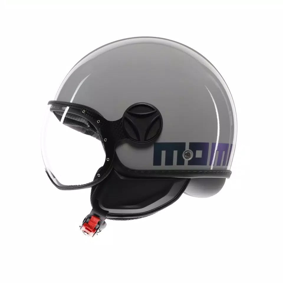 MOMODESIGN FGTR CLASSIC FLIP BLUE / FUCSIA - JET HELMET WITH VISOR E2206