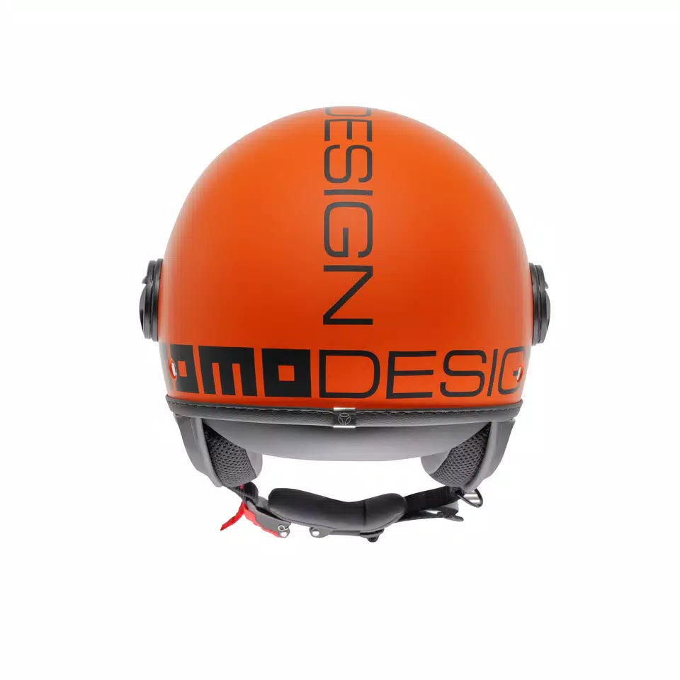 MOMODESIGN FGTR CLASSIC MATT ORANGE / BLACK - JET HELMET WITH VISOR E2206