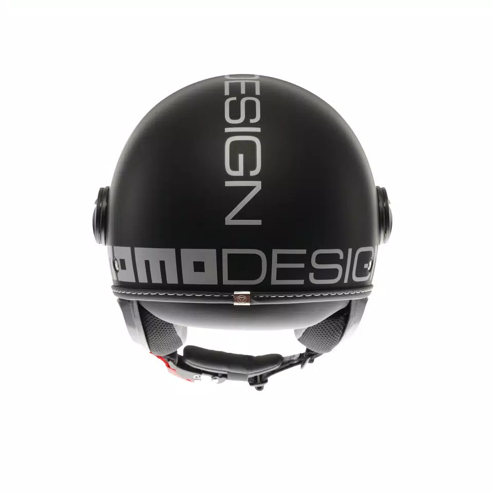 MOMODESIGN FGTR EVO MATT BLACK / SILVER - JET HELMET WITH DUAL VISOR E2206