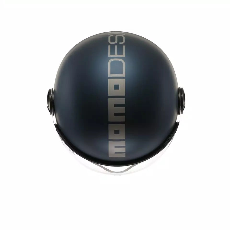 MOMODESIGN FGTR EVO MATT AVIO / SILVER - JET HELMET WITH DUAL VISOR E2206