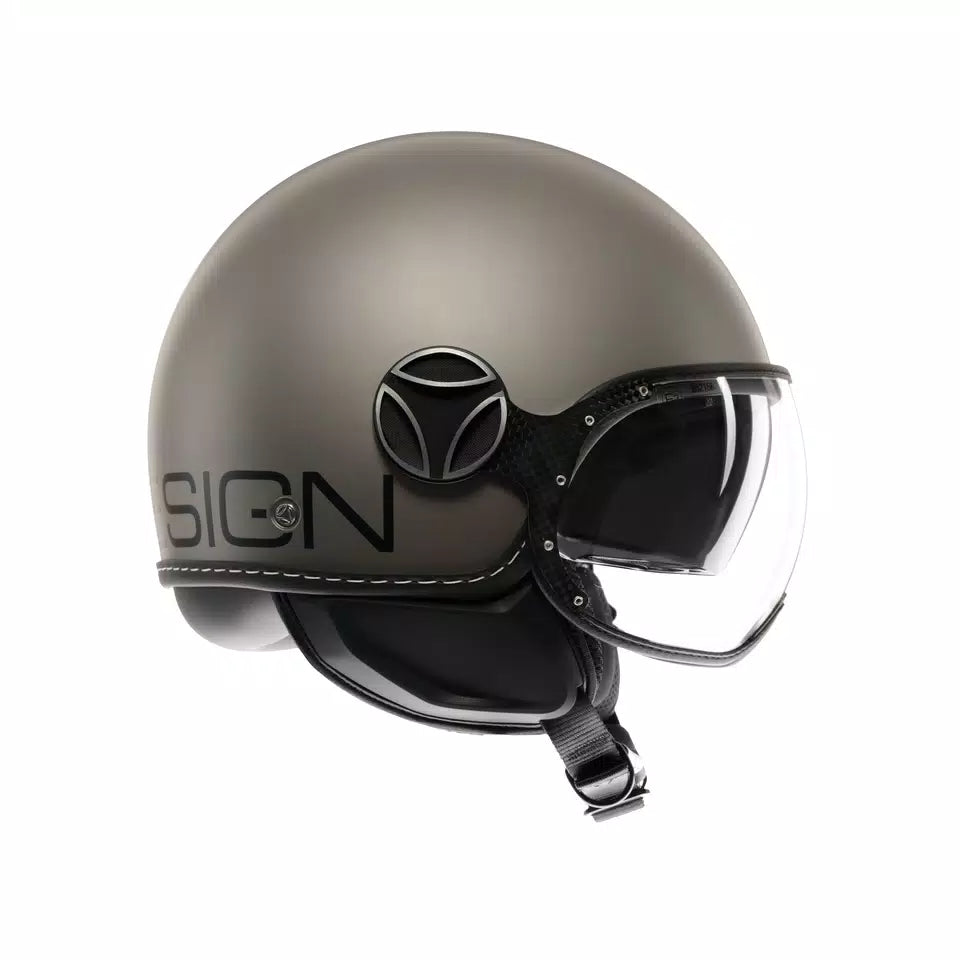 MOMODESIGN FGTR EVO MATT TITANIUM FROST / BLACK - JET HELMET WITH DUAL VISOR E2206